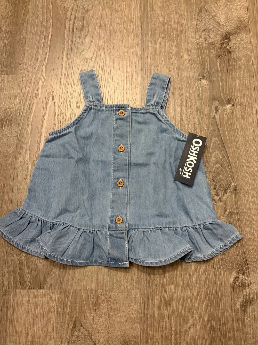 OshKosh B'gosh Baby Girl Chambray Tank Top- NWT